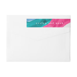 Acuarela rosa caliente