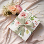 Acuarela Rosa Conjunto de 3 Hojas de Envoltura<br><div class="desc">¡Celebra cualquier ocasión especial con este hermoso conjunto de hojas de papel de color agua rosa rosa envolvente! ¡Alta calidad y gruesa!</div>