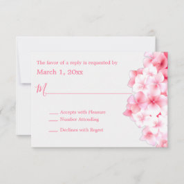 Acuarela Rosa Hydrangea RSVP