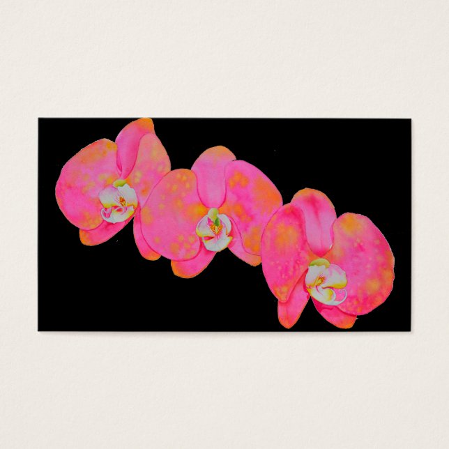 acuarela rosa Pintura de orquídeas (Frente)