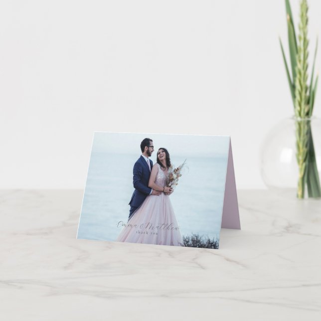 Acuarela Rustica Flores Dobladas Foto Gracias (Anverso)