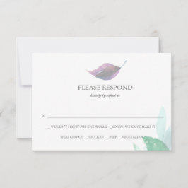 Acuarela Sale de la Boda Botánica Tarjetas RSVP