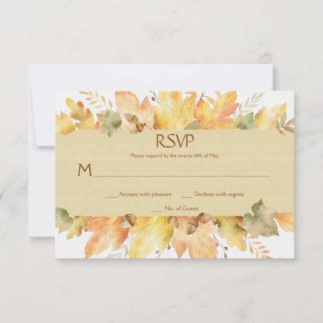 Acuarela Sale de otoño RSVP 1 | (Anverso)