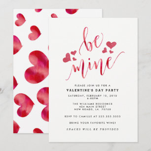 Acuarela sé las invitaciones de fiesta de San Vale