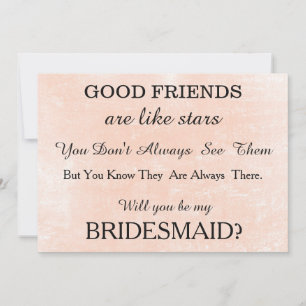 Acuarela ¿Serás mi dama de honor? Invitación