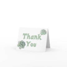 Acuarela Suculenta Verde Menta de Agradecimiento F