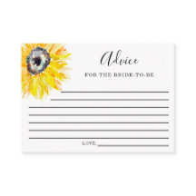 Acuarela Sunflower Bridal Shower Consejo Elegante