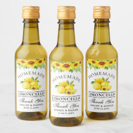 Acuarela Sunflower Limoncello Mini Botellas