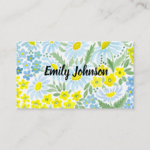 acuarela, tarjeta personal