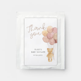 Acuarela Teddy Bear Globos Tea Bag Bebe Mix