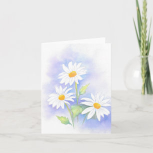 Acuarela 'Tres Daisies'