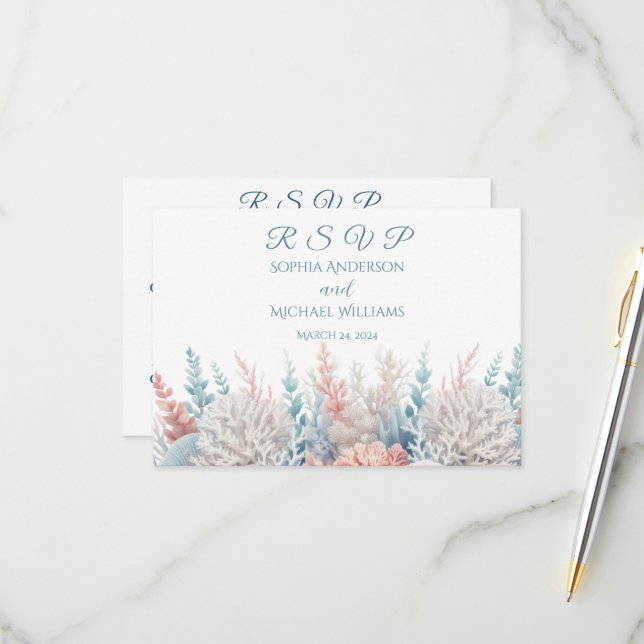 Acuarela Tropical Bliss RSVP (Anverso/Reverso In Situ)