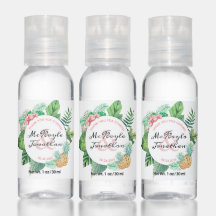 Acuarela Tropical Pineapple Orquídea Favor de la B