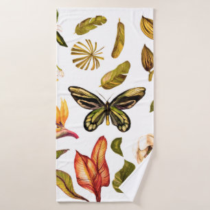 Acuarela tropical Vintage con objeto aislado