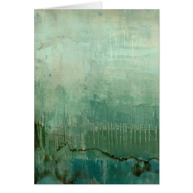 Acuarela verde contemporánea (Frente)