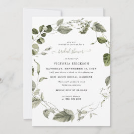 Acuarela Verde | Invitación de Despedida de Solter