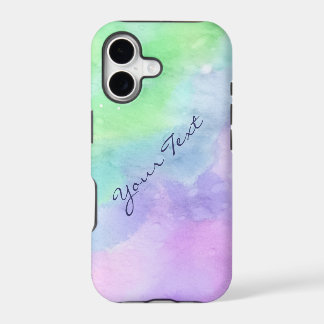 Acuarela verde y púrpura personalizada