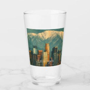 Acuarela Vintage de Los Ángeles   Retro California