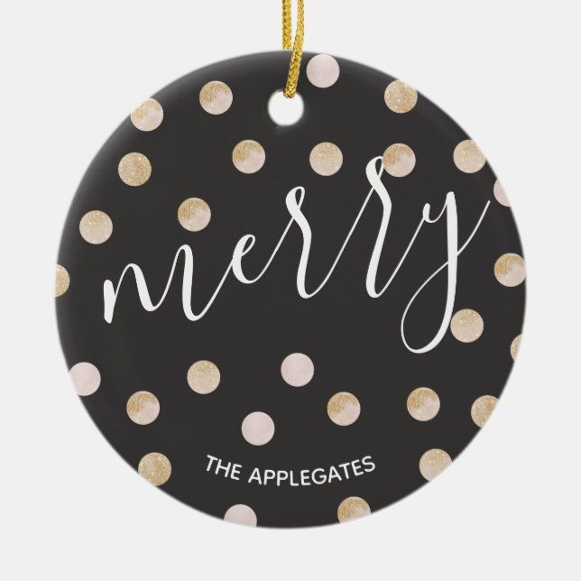 Acuarela y oro | Ornamento cerámico (Frente)