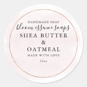 Acuarela y Relieve metalizado   Pegatina de jabón