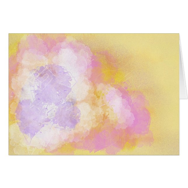 Acuarelas abstractas - fondo anaranjado (Anverso (Horizontal))