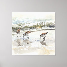 Acuarelas de Arte de la Playa de Sandpipers