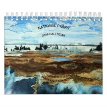 ACUARELAS DE PARQUES NACIONALES CALENDARIO 2026