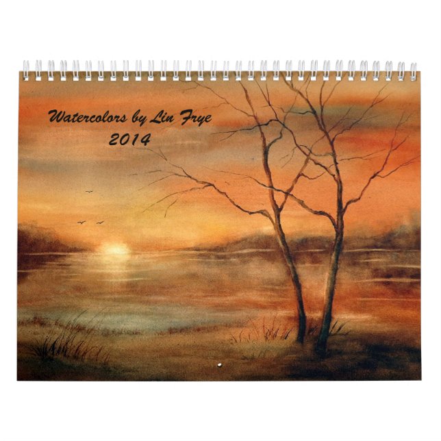 Acuarelas por el calendario de Lin Frye 2014 (Tapa)