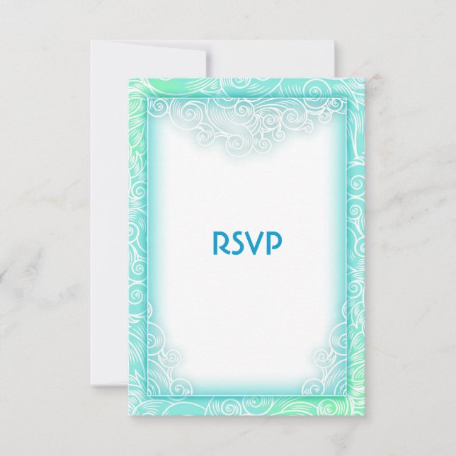 Acuario de alta mar y Weding Weding RSVP (Anverso)