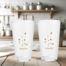 Acuario de oro del Rótulo Zodiaco moderno | Aire d