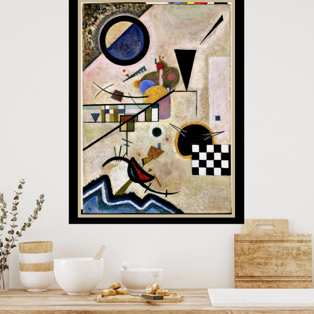 Acuerdos opuestos, arte abstracto de Kandinsky, (Cocina)