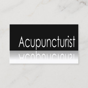 - Acupuncturist - tarjeta de visita reflexiva