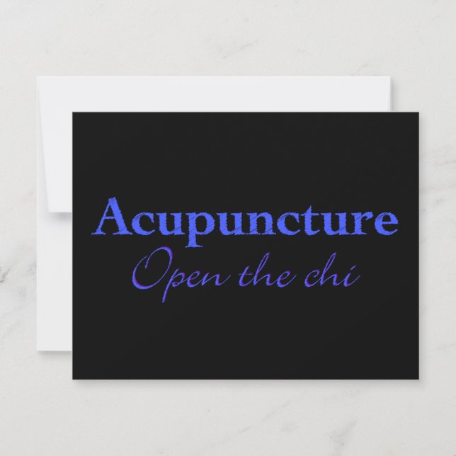 Acupuntura - Abre el chi (Anverso)