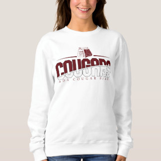 Ada Cougar Banda Mujer Clásica Sudadera Blanca
