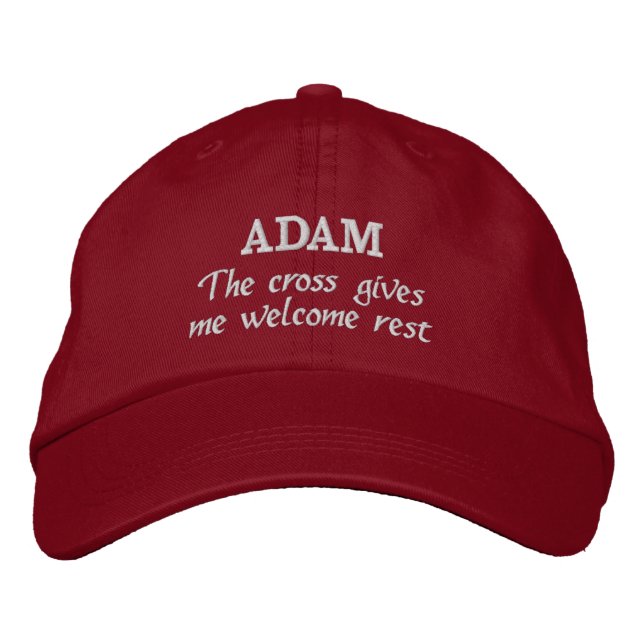 Adam Clan Motto Embroidered Gorra (Anverso)