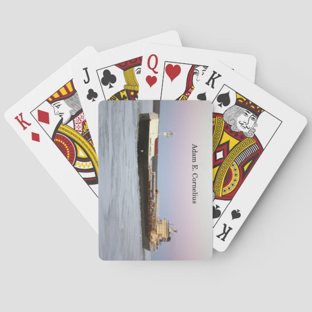 Adam E. Cornelius jugando cartas (Reverso)