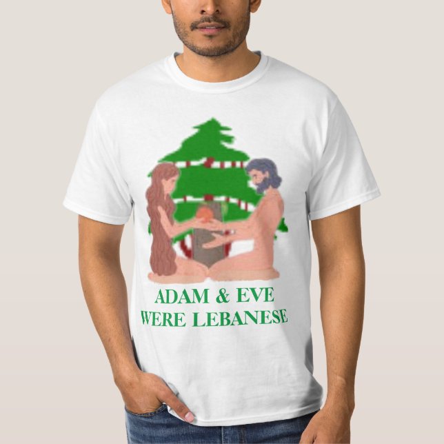 Adam & Eva eran libaneses Camiseta (Anverso)