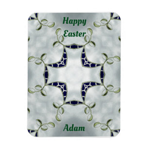 ADAM ~ imán de tarjetas de Easter Verde y Azul ~ ~