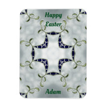 ADAM ~ imán de tarjetas de Easter Verde y Azul ~ ~