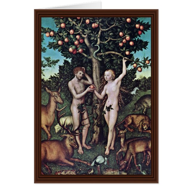 Adam Y Eve De Cranach D. ... Lucas (mejor calidad) (Frente)
