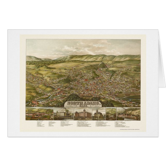 Adams del norte, mapa panorámico de las MAMÁES - (Anverso (Horizontal))