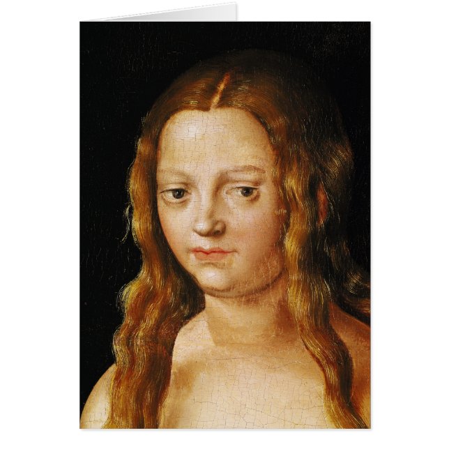 Adán y Eva, detalle de la cabeza de Eve (Frente)