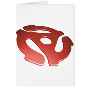 Adaptador rojo de 3D 45 RPM