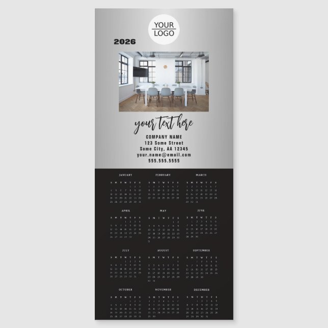 Add your Logo 2026 Calendar Company Photo (Anverso)