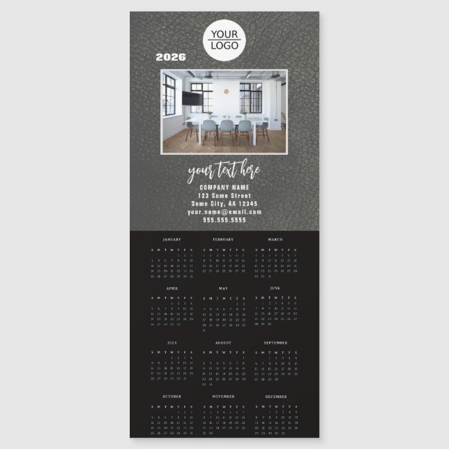 Add your Logo 2026 Calendar Company Photo (Anverso)