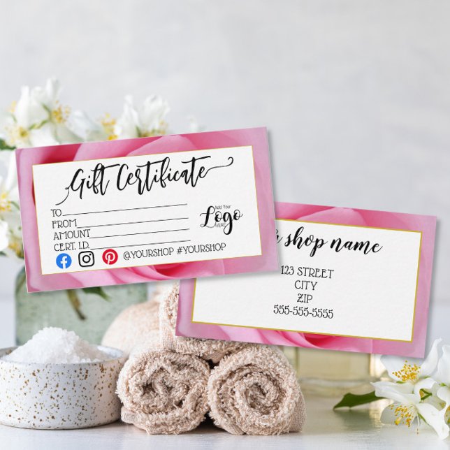 ADD YOUR LOGO Certificado de regalo comercial de m (Subido por el creador)