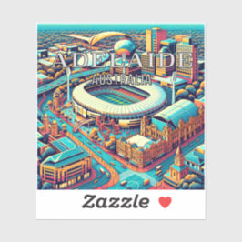 Adelaide Australia Pegatina de vinilo de 3 pulgada