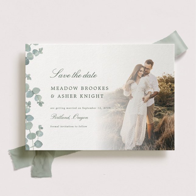 Adelaide Eucalyptus Wedding Save the Date (Subido por el creador)