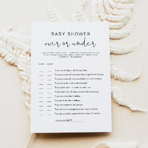 ADELLA Minimalista por tarjeta de juego Baby Showe