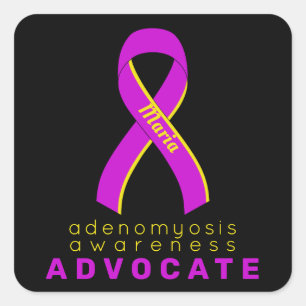 Adenomyosis Advocate Pegatina de Black Square